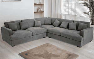 Products: Yorke Fabric Corner Lounge Suite - Home Planet