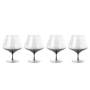 Smoke Cognac Glasses Set of 4