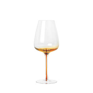 Bar: Amber White Wine Glasses Set of 4