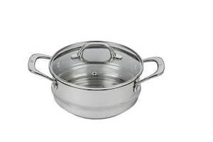 Premium Steel Universal Steamer With Lid