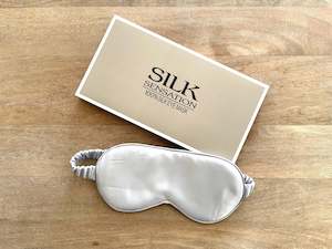 Silk Eye Mask Silver