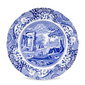 Blue Italian Buffet Plate 30cm