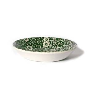 Burleigh: Dark Green Calico Butter Pat