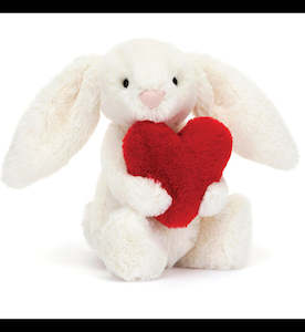 Homeware: Bashful Red Love  Heart Bunny Small