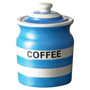 Cornish: Cornish Blue Coffee Storage Jar