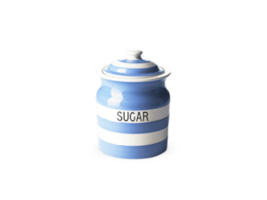 Blue Sugar Canister