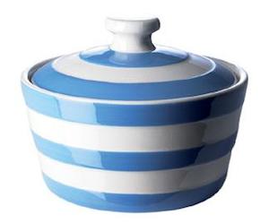 Cornish: Blue Round Lidded Dish