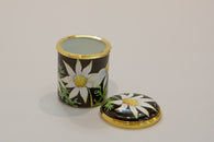 Flannel Flower Round Box