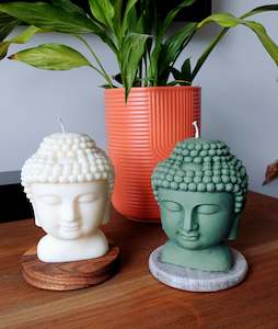 Buddah Head Candles - Base included