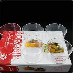 Millinery: Borosilicate Glass - Dessert Bowls (6 Piece)