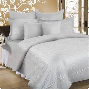 Quilt Cover Set - Silver King (375TC)