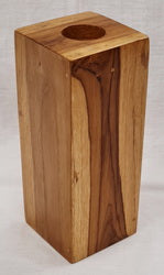 Candle Holder - Teak Wood (8 x 8 x 20cm)