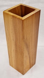 Vase - Teak Wood (10 x 10 x 30cm)