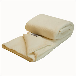 Baby Blanket - Flat Knit Cotton (Natural)