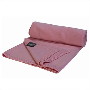 Baby Blanket - Flat Knit Cotton (Byron Blush)