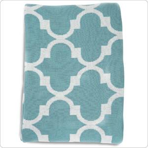 Throw - Luxury Cotton Marrakesh Mint (127 x 154cm)