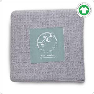 Blanket - Organic Waffle Koala Grey (127 x 152cm)