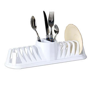 Kitchen - Drainer Rack with Utensil Holder and Base