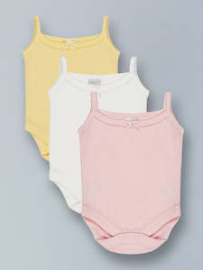 Purple Flaunt - Girls Singlet Bodysuit (3 Pack)