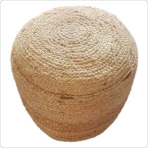 Pouf / Ottoman - Natural Jute Dori