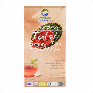 Herbal Tea - Green Tea + Saffron (25 Bags)