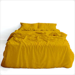 Sheet Set - Washed Linen Saffron (Queen)