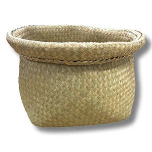 Flax / Seagrass - Pot Palm Basket (35cm)