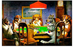 Jigsaw Puzzle -Dogs Play Poker (1000 Piece)