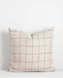 Harrison Cushion Feather fill Taupe