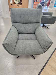 Jonah Swivel Chair with Auto Return Green Tweed