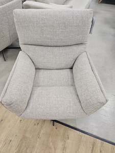 Jonah Swivel Chair with Auto Return Beige Tweed