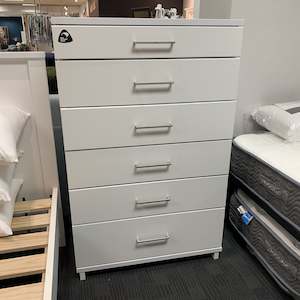 Franz 6 Drawer Tallboy Nickel Handle