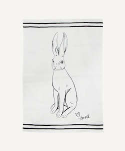 Harold Linen Teatowel White