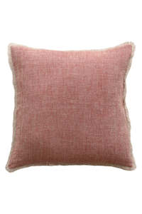 Keaton Feather Filled Cushion Brick /Nat