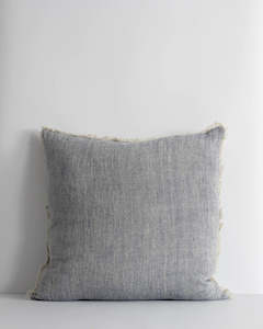 Keaton Feather Filled Cushion Navy/ Nat