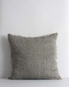 Keaton Feather Filled Cushion Black /Nat