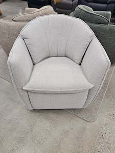 Shelly Swivel Chair Light Grey