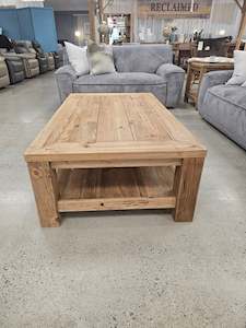 Floor covering: Dandou Rectangle Coffee Table Pine With Shelf