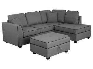 Jupiter Arcadia Corner Sofa + Storage Ottoman