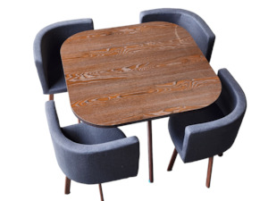 Klein Space Saver Dining Set Dark oak.