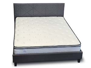 Queen Gary Bed Frame + Paul Mattress (Support Plus) Combo.