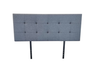 Queen Gunmetal / Charcoal Fabric Kala Headboard