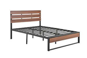 Furniture: Steel Bed Frame Queen