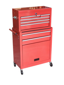 Jupiter 24 inch Roller Tool Chest Tool Cabinet Red.