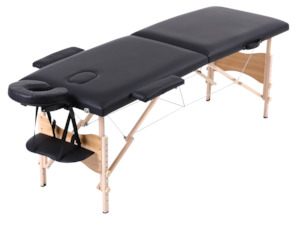 Jupiter Portable 2-fold Massage Table Black