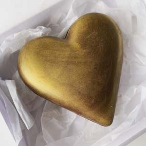 Chocolate Golden Heart with Chocolate Almonds