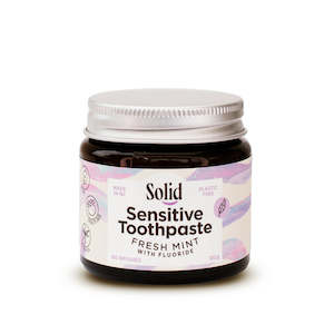 Toothpaste Jar - Sensitive - Fluoride - Fresh Mint (Solid Oral Care)