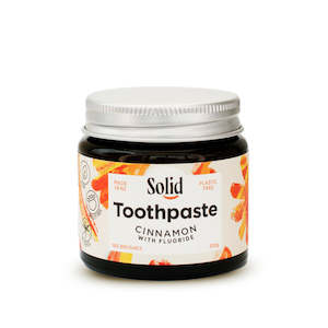 Toothpaste Jar - Fluoride - Cinnamon Spice (Solid Oral Care)