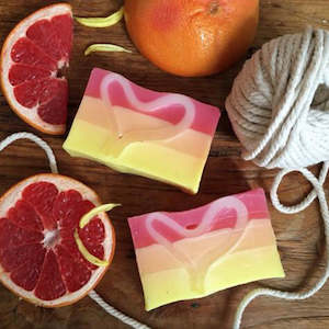 Products: Groovy grapefruit manuka honey soap