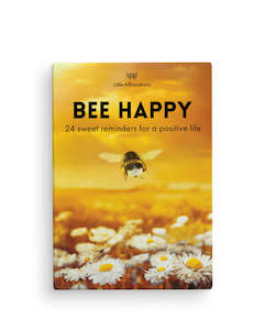 Bee Happy affirmation box card set